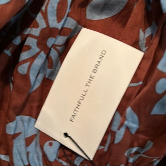 NWT Faithfull The Brand Brise Maxi Dress Oceania FloraL Print Resort USA 4 - Picture 4 of 8